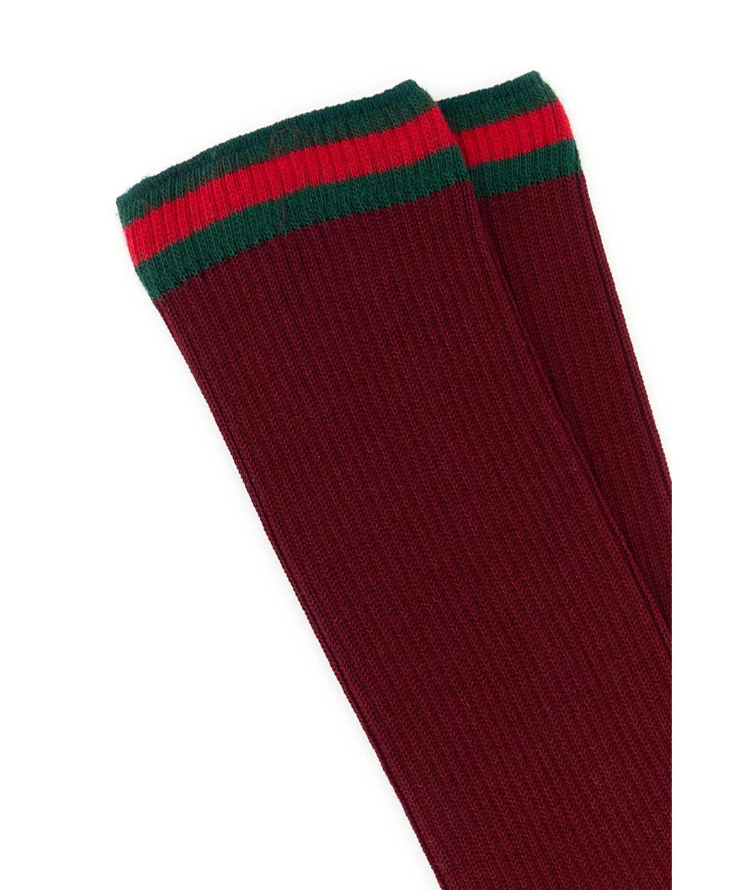 GUCCI Бордовые носки, чулки и колготы, фото 3