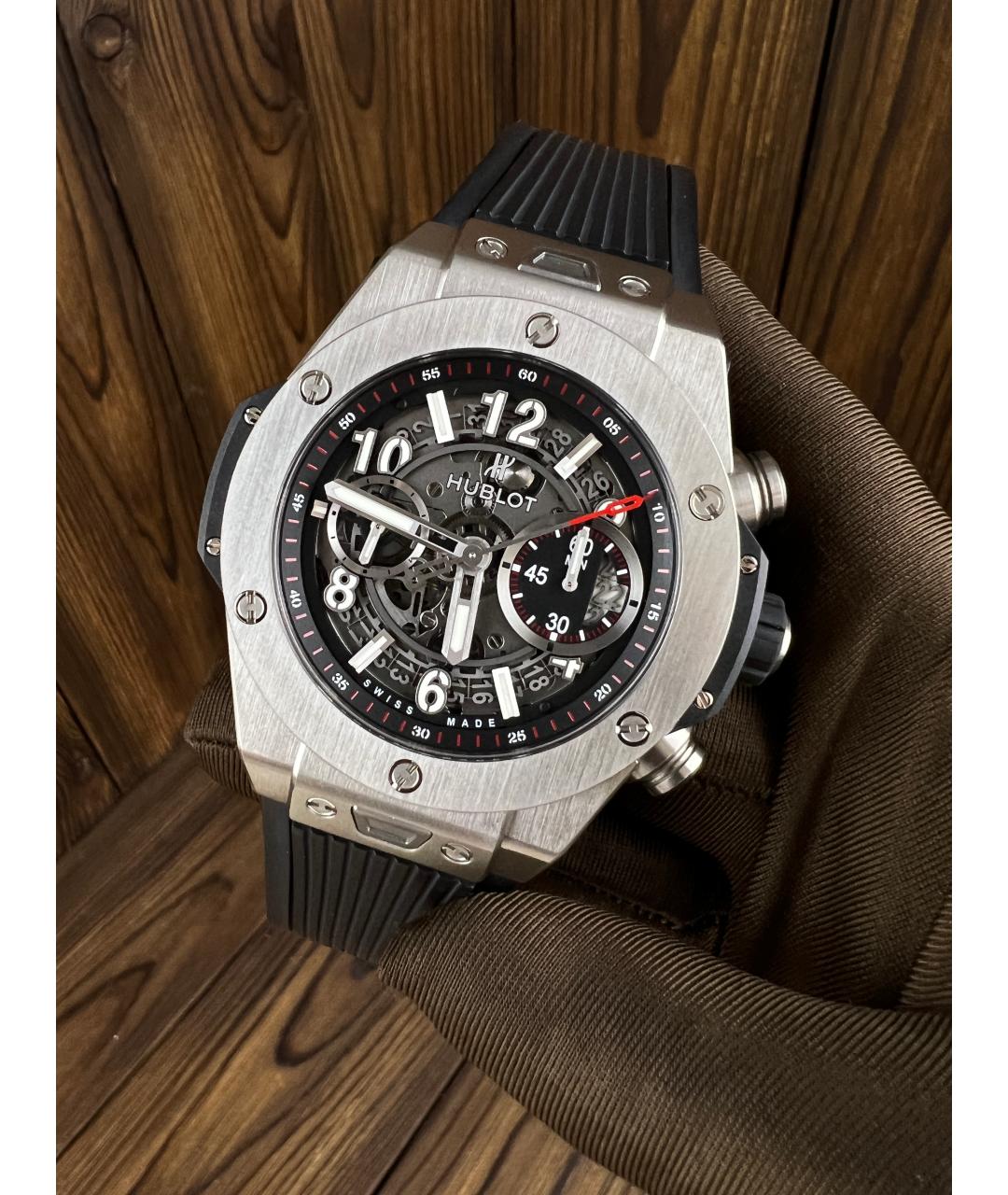 HUBLOT Черные часы, фото 3