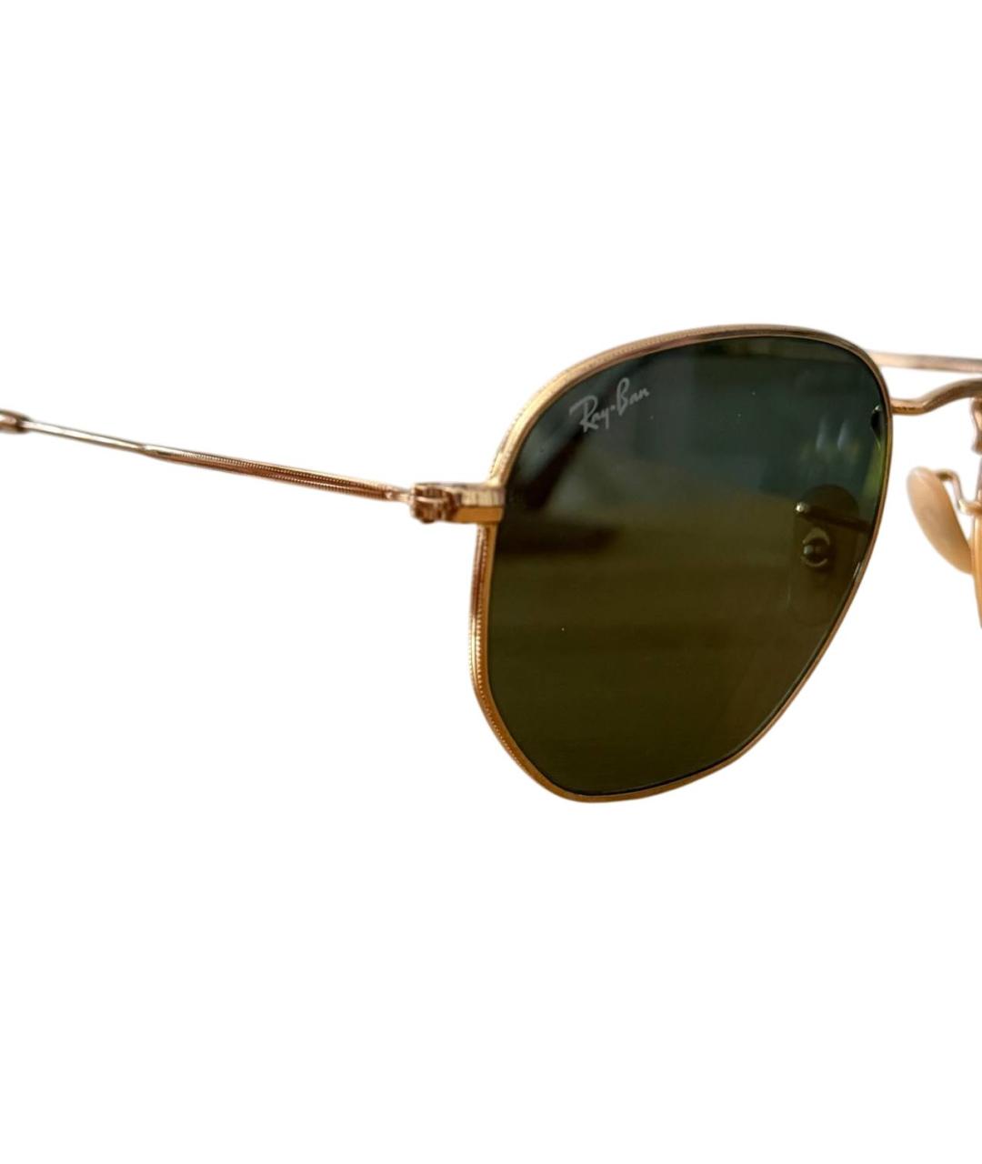 RAY BAN Черные металлические солнцезащитные очки, фото 2