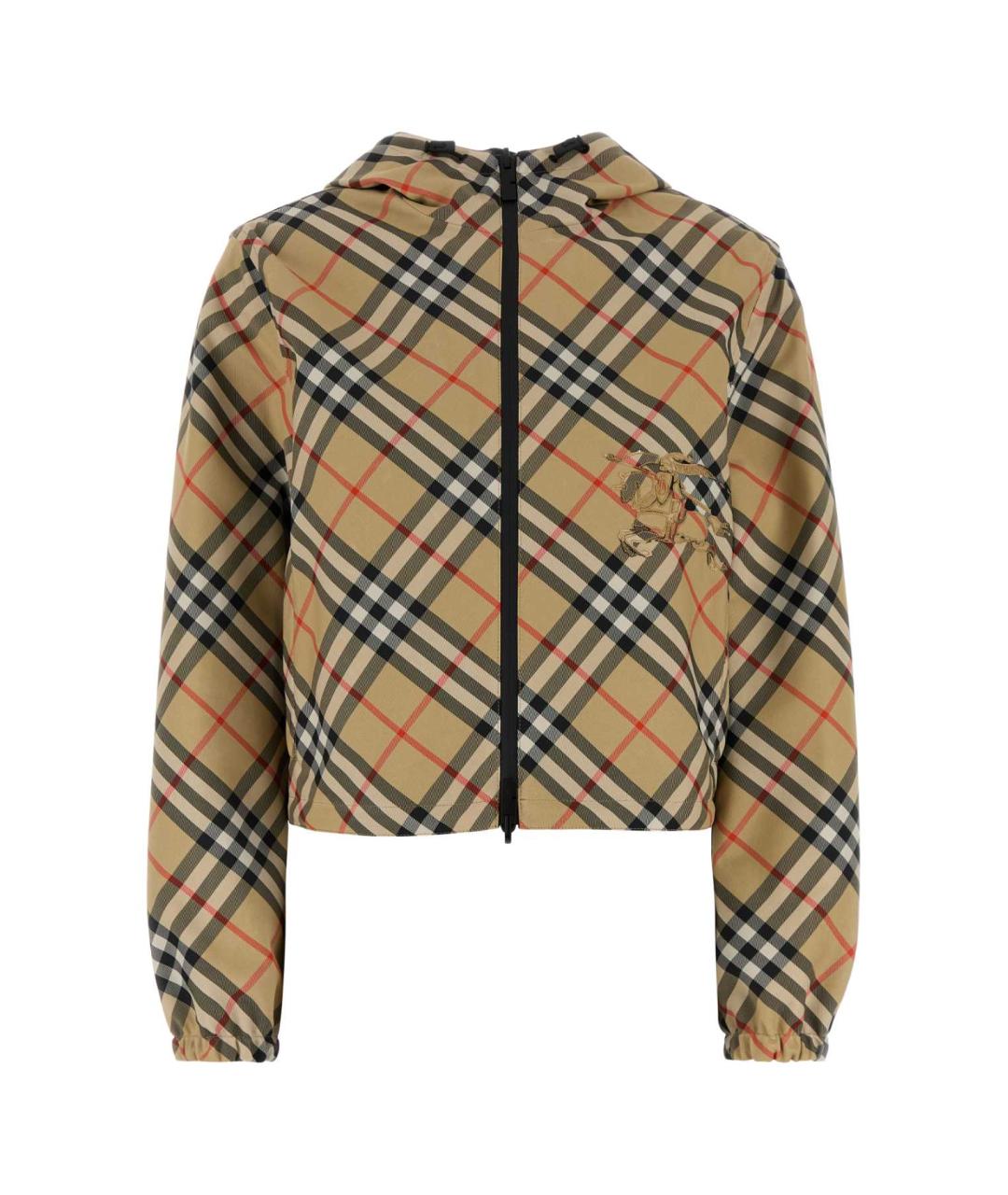 BURBERRY Бежевая полиэстеровая куртка, фото 1