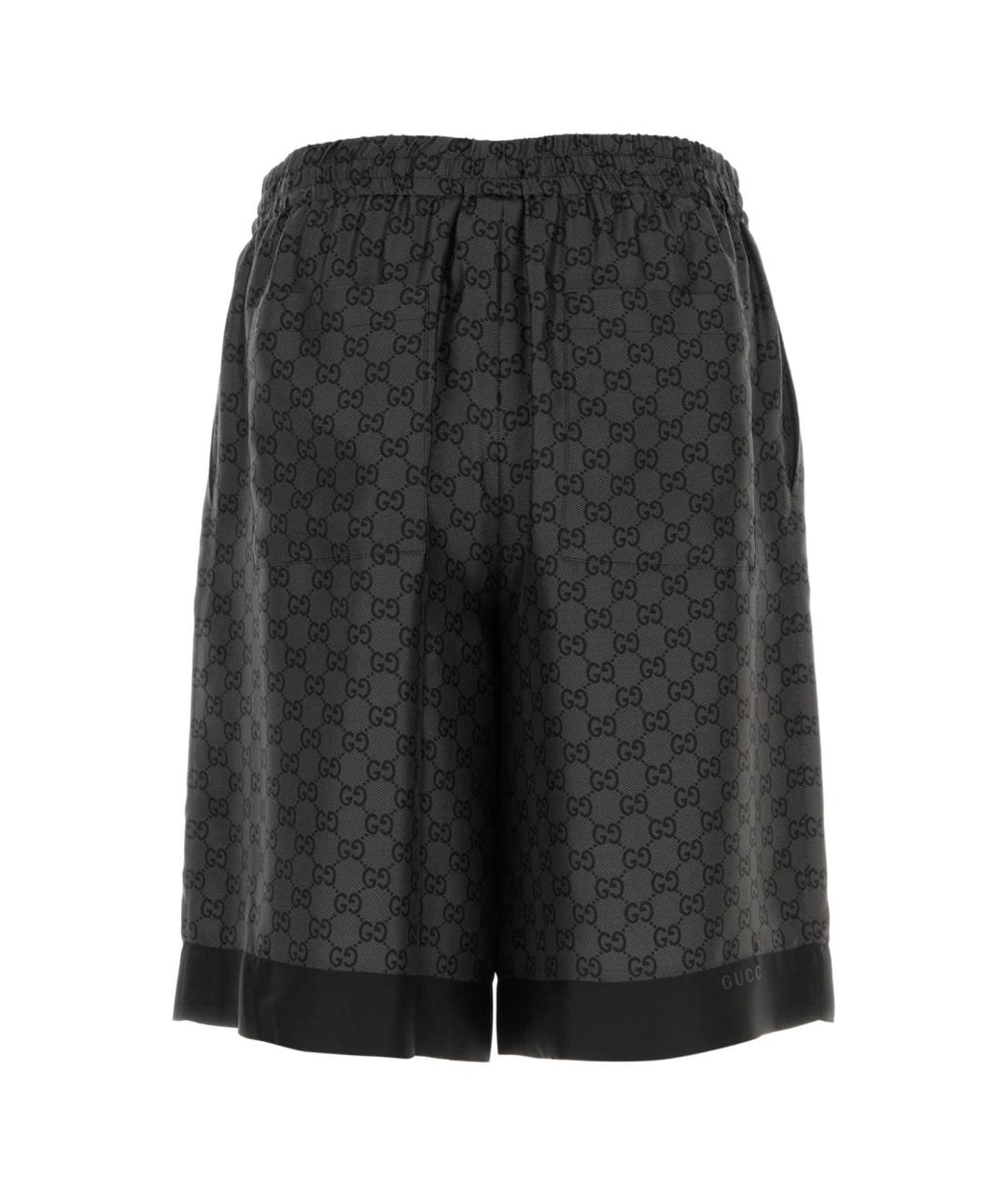 GUCCI Черные шелковые шорты, фото 2