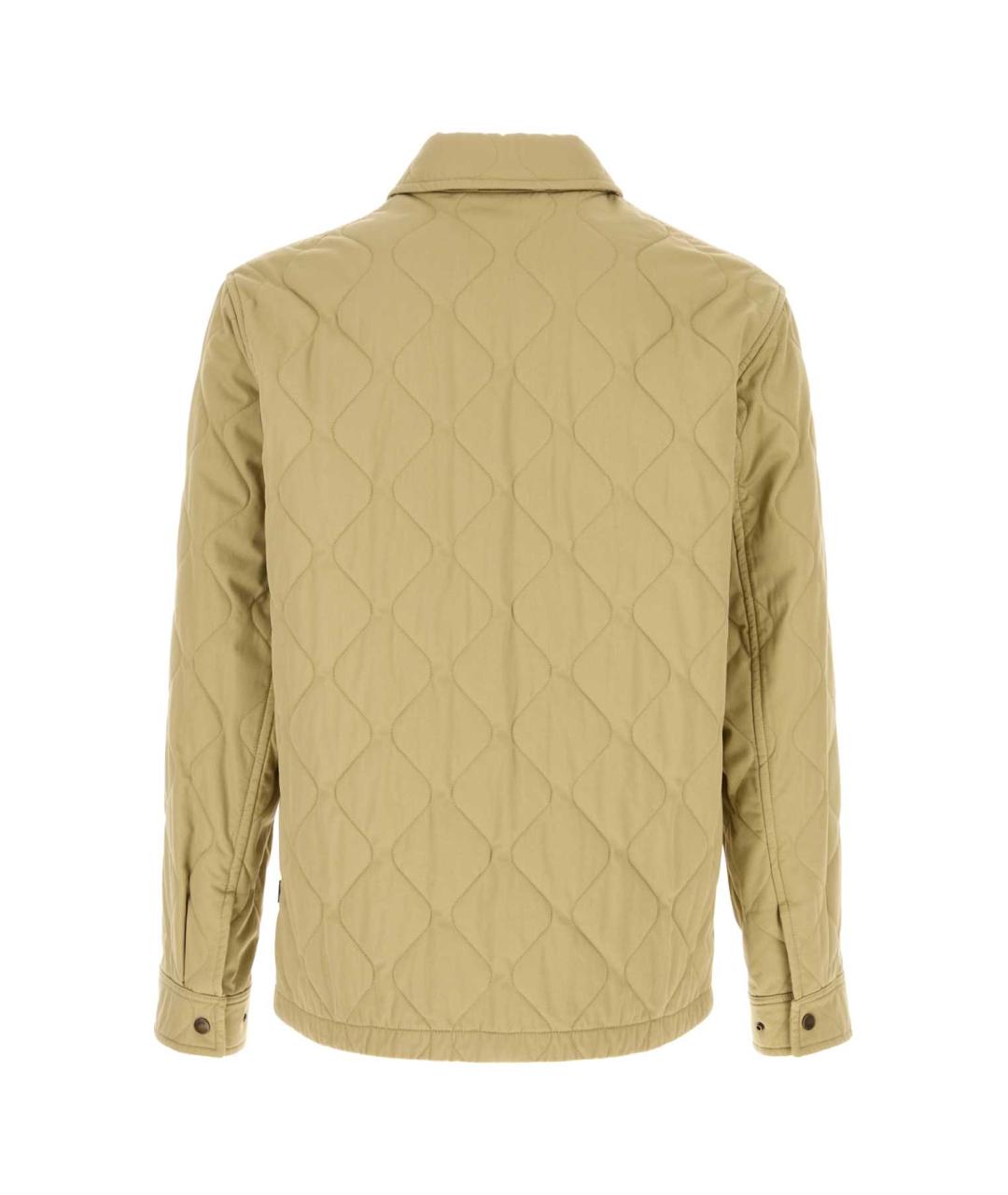 BURBERRY Бежевая хлопковая куртка, фото 2