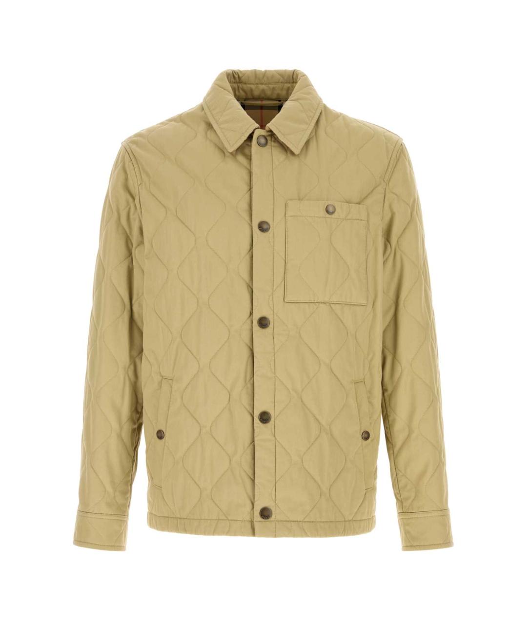 BURBERRY Бежевая хлопковая куртка, фото 1
