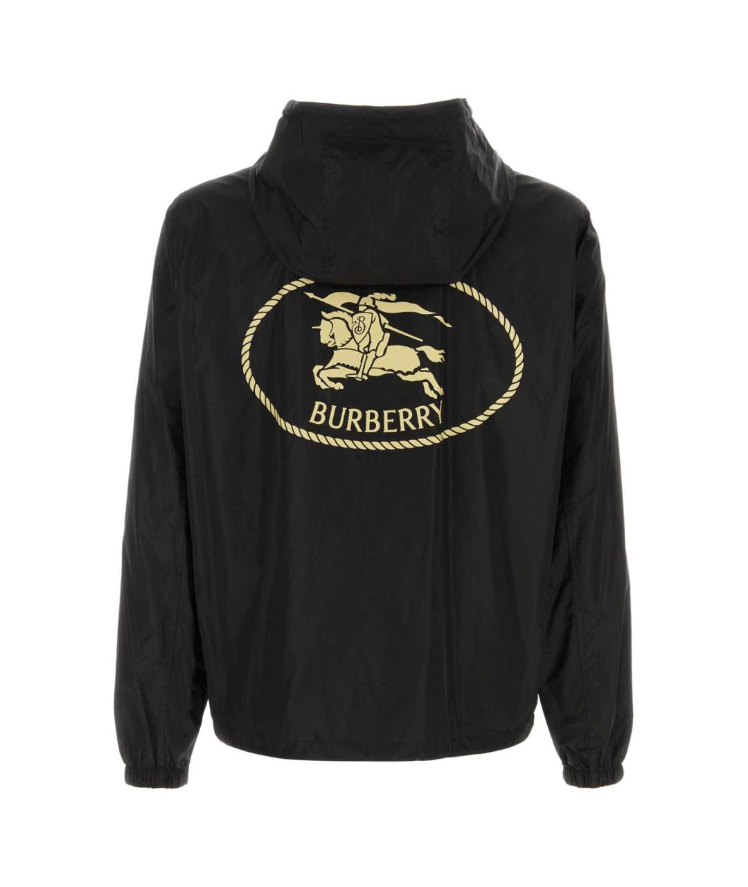 BURBERRY Черная полиэстеровая куртка, фото 2