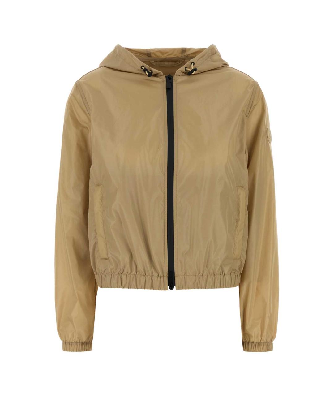 BURBERRY Бежевая полиамидовая куртка, фото 1
