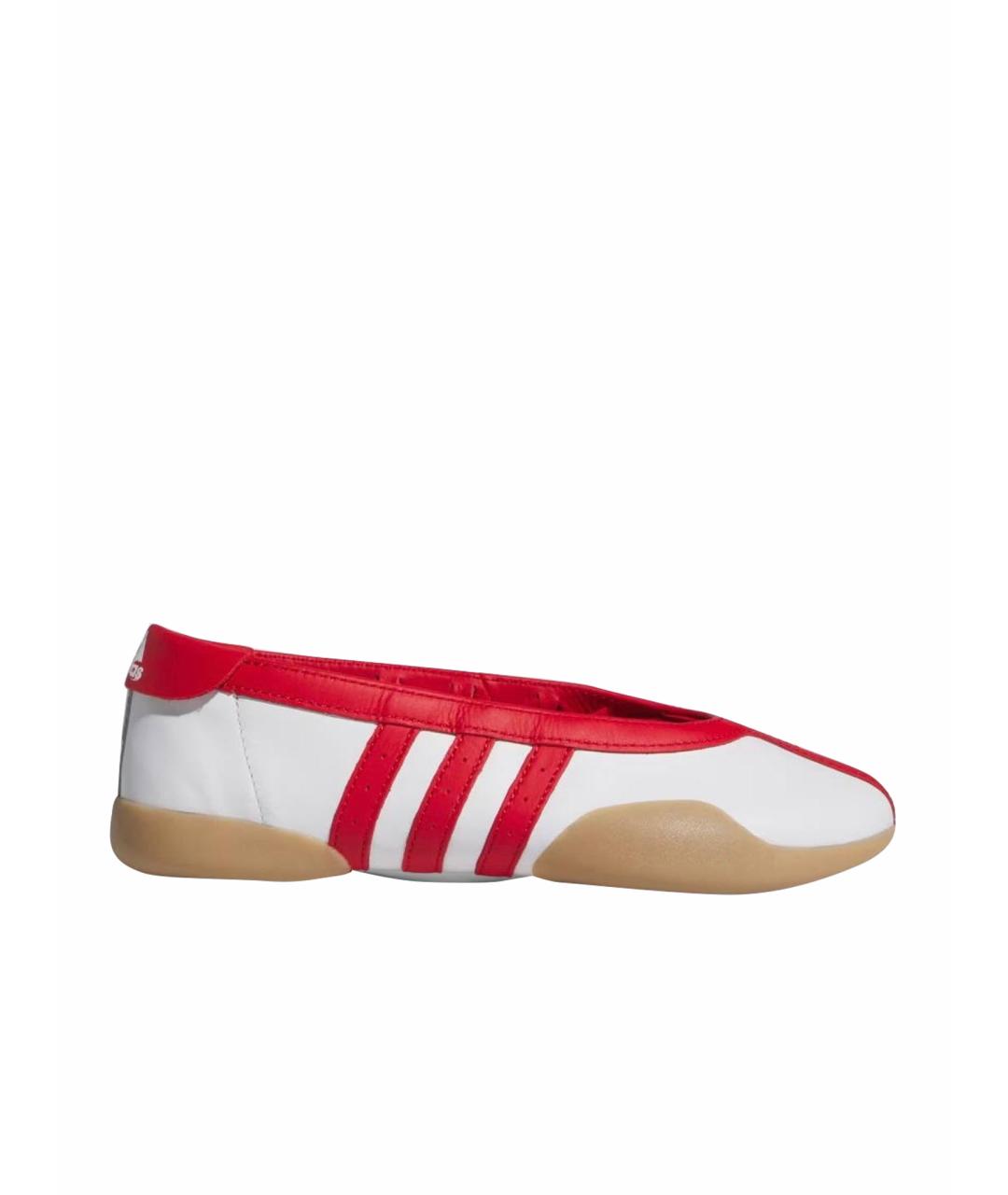 ADIDAS Красные кожаные балетки, фото 1