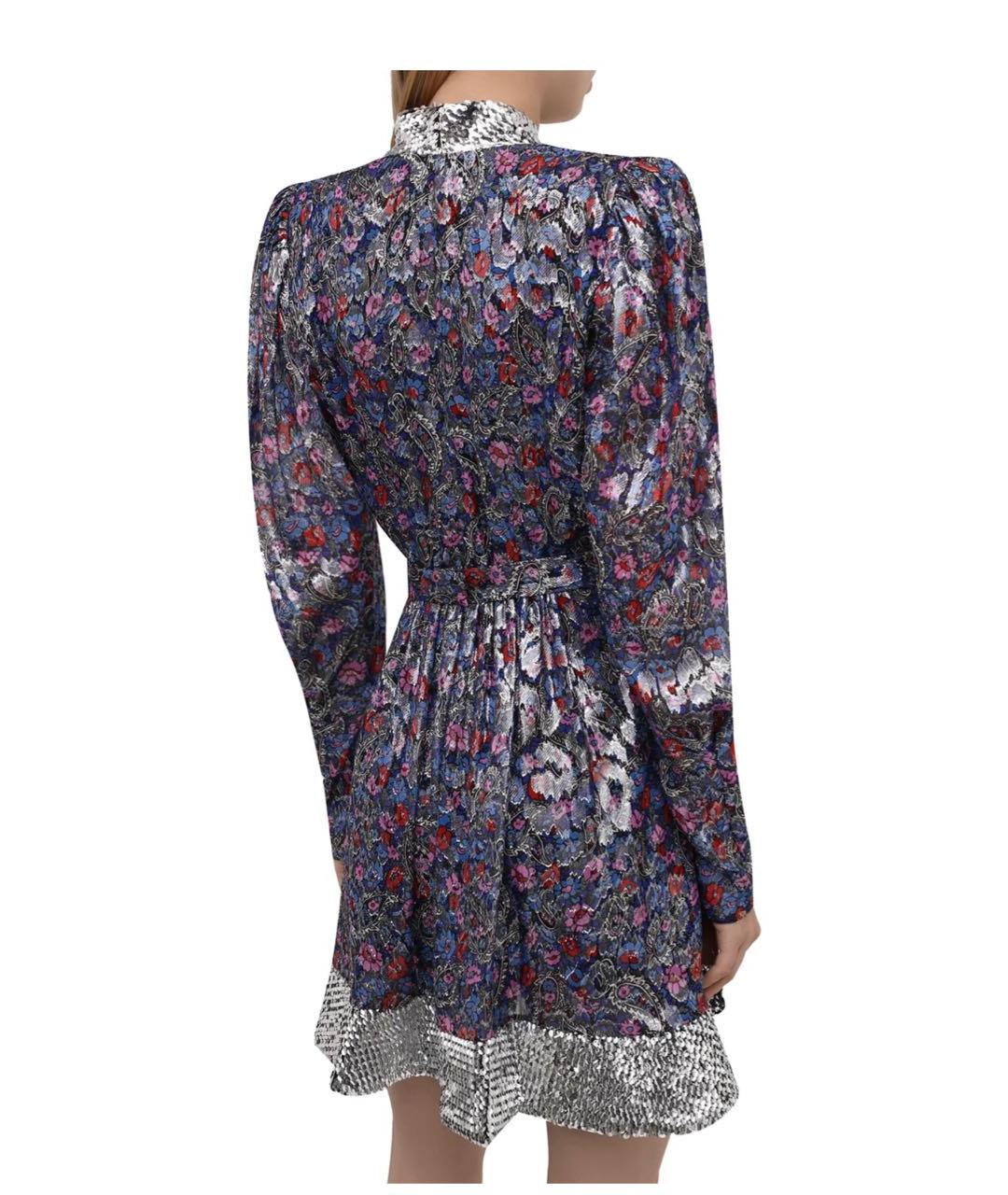 ISABEL MARANT Мульти шелковое вечернее платье, фото 2