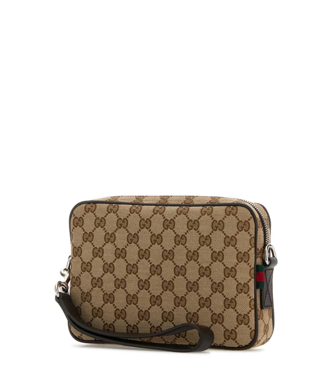GUCCI Бежевая тканевая сумка на плечо, фото 2