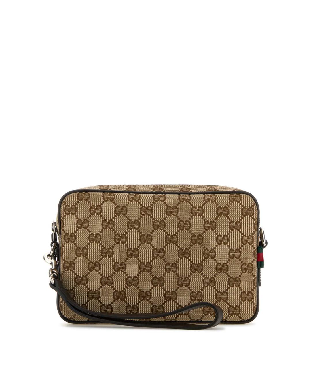 GUCCI Бежевая тканевая сумка на плечо, фото 1