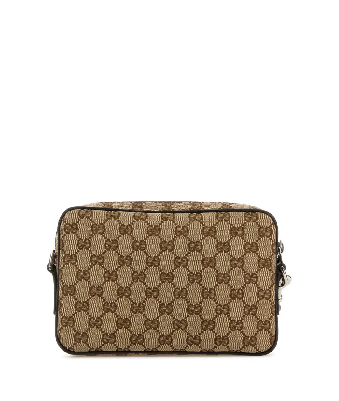 GUCCI Бежевая тканевая сумка на плечо, фото 3