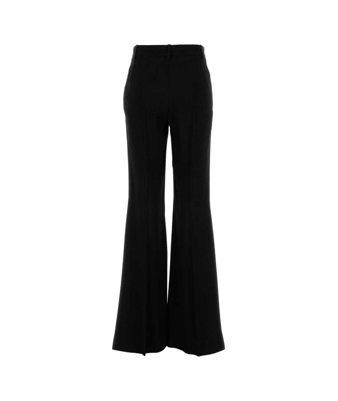 BALENCIAGA Черные вискозные прямые брюки, фото 2