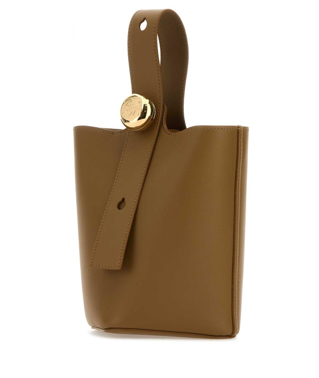 LOEWE Коричневая кожаная сумка тоут, фото 2
