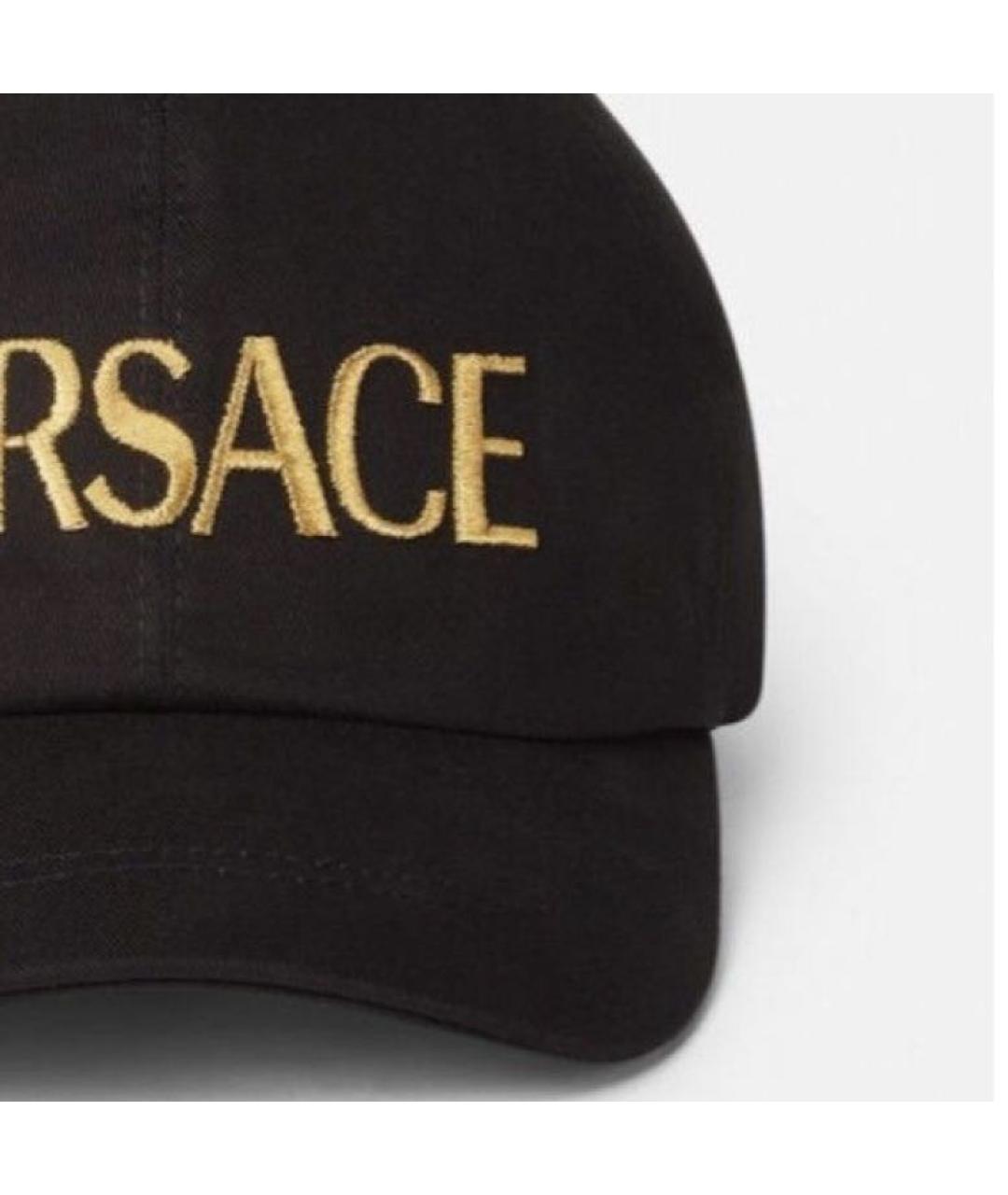 VERSACE Черная кепка, фото 3
