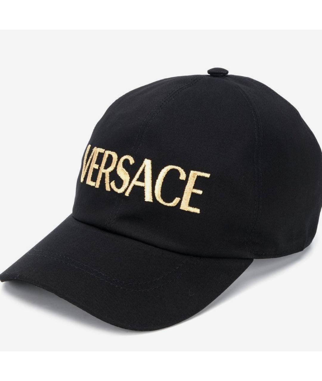 VERSACE Черная кепка, фото 2