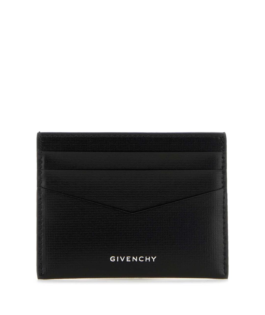 GIVENCHY Черный кожаный кардхолдер, фото 1