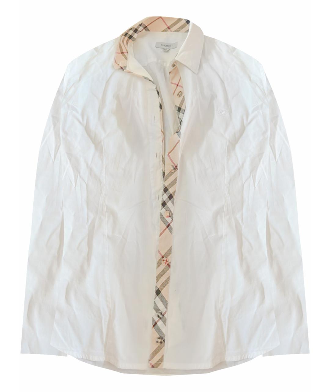 BURBERRY Белая хлопковая рубашка/блузка, фото 1