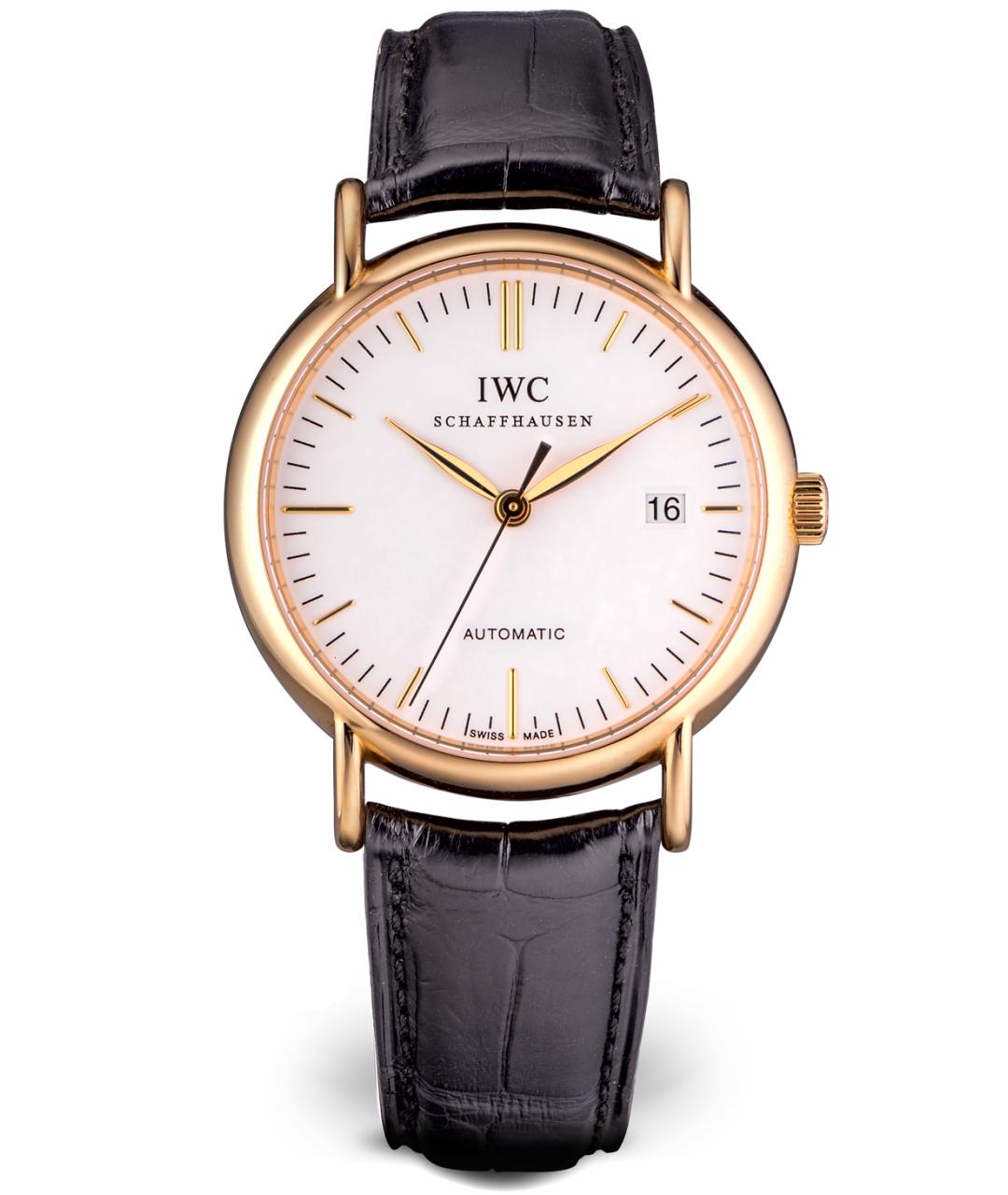 IWC Коричневые часы из желтого золота, фото 5