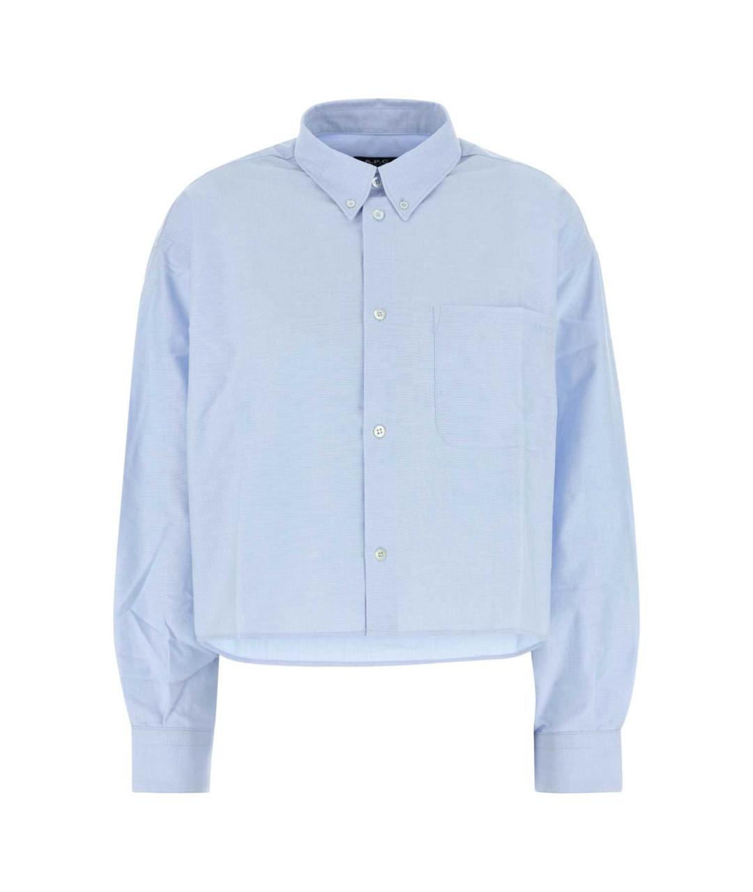 A.P.C. Голубая хлопковая рубашка, фото 1