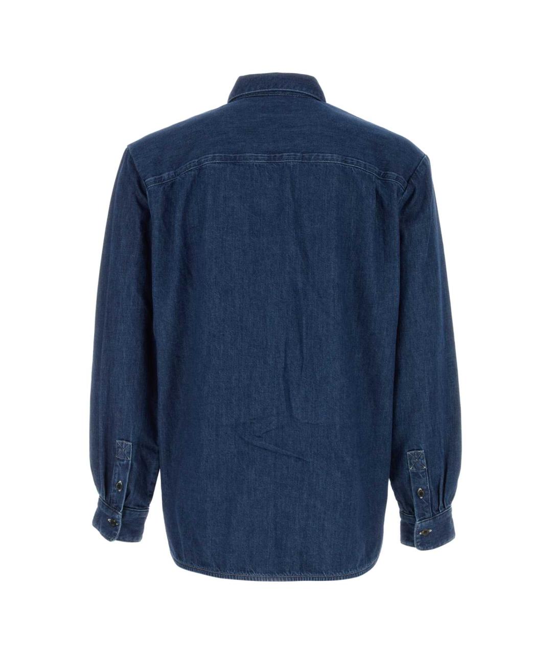A.P.C. Синяя хлопковая кэжуал рубашка, фото 2