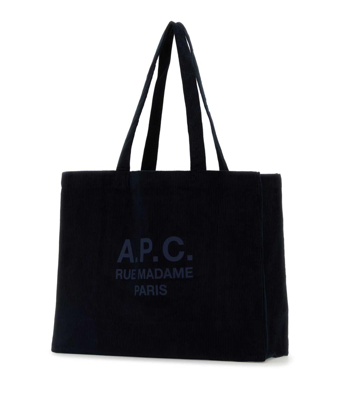 A.P.C. Темно-синяя сумка тоут, фото 2