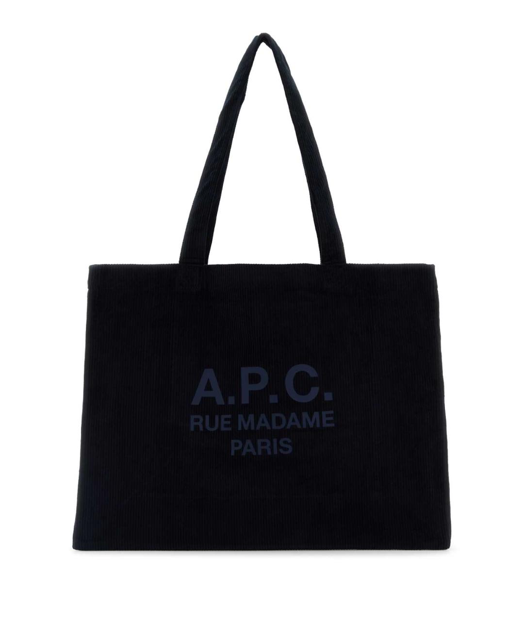 A.P.C. Темно-синяя сумка тоут, фото 1