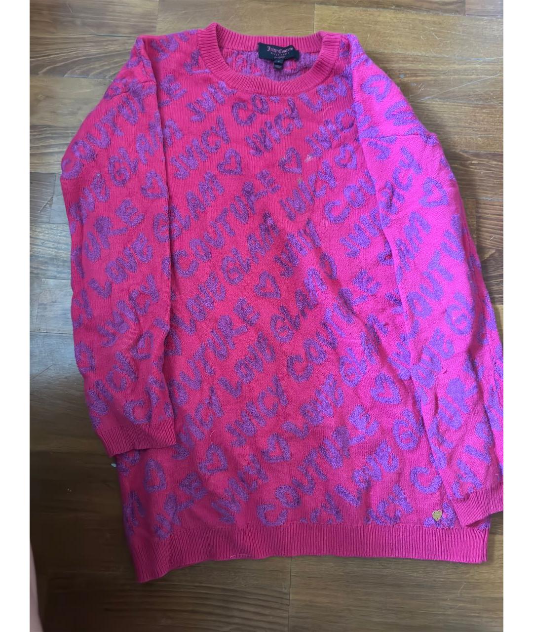 JUICY COUTURE Розовый кашемировый джемпер / свитер, фото 3