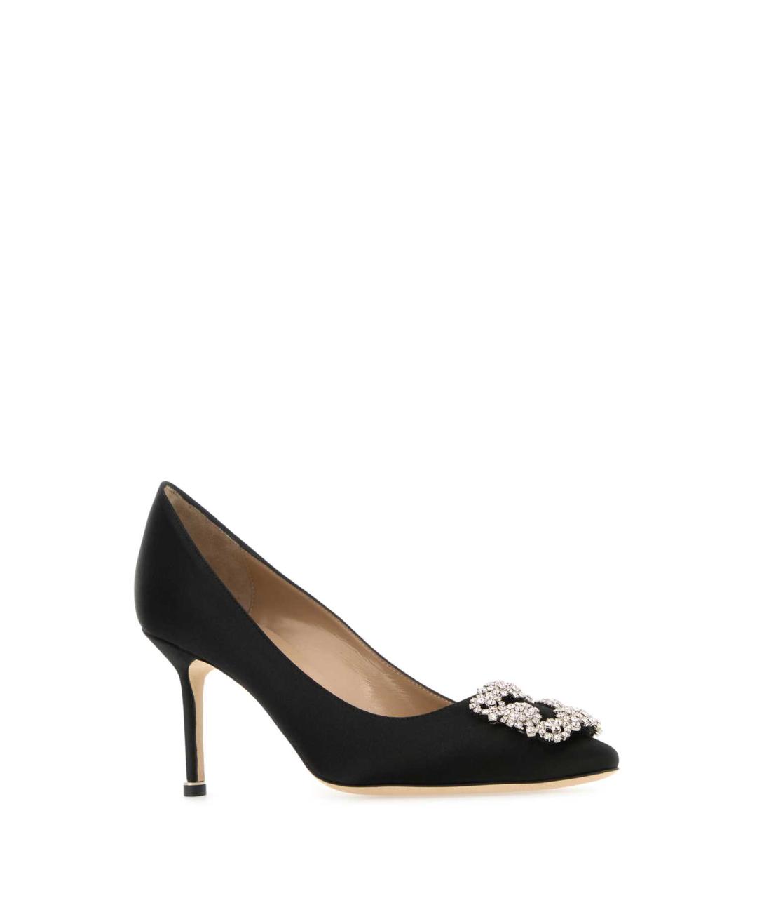 MANOLO BLAHNIK Черные текстильные туфли, фото 2