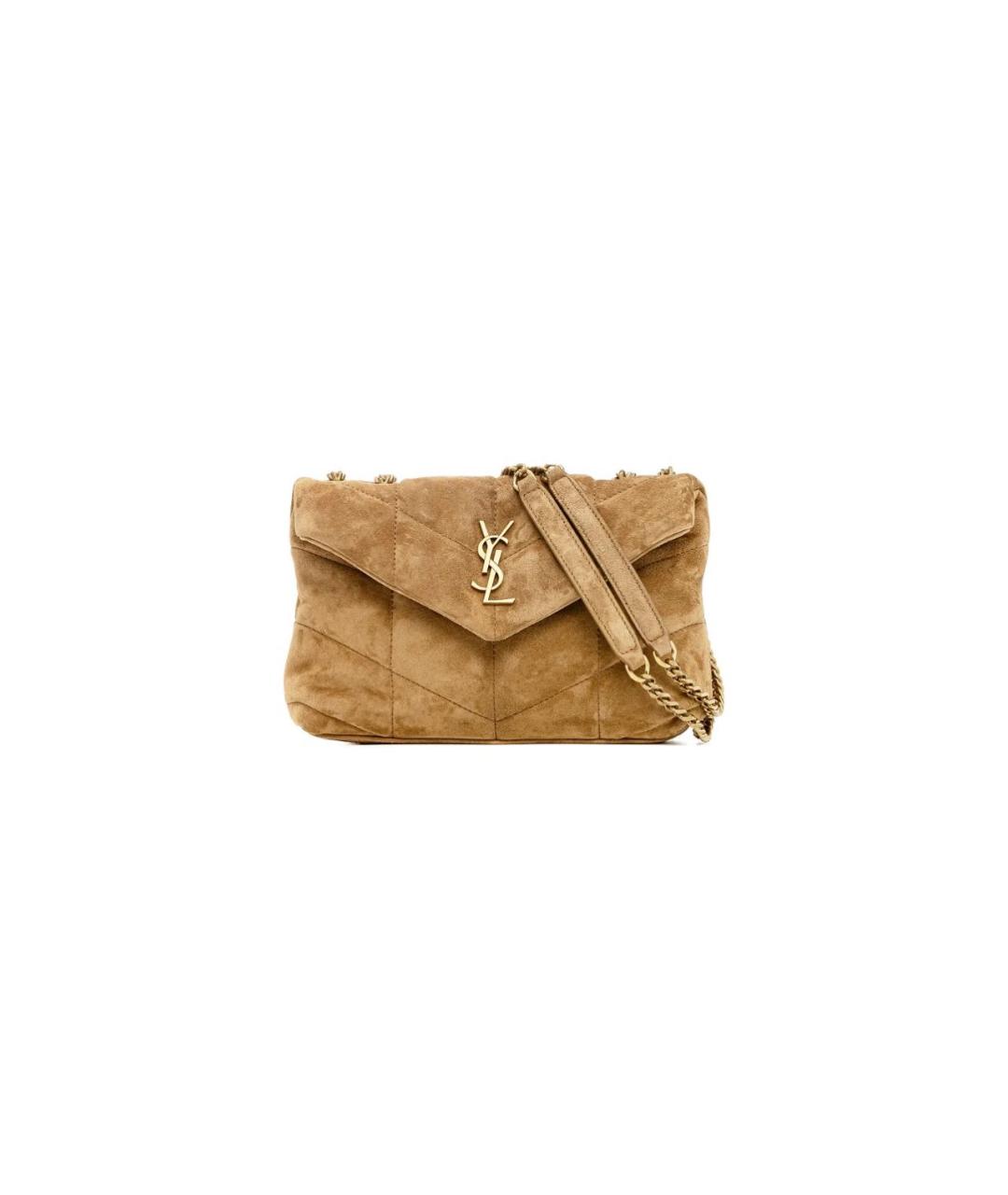 SAINT LAURENT Бежевая сумка тоут, фото 1