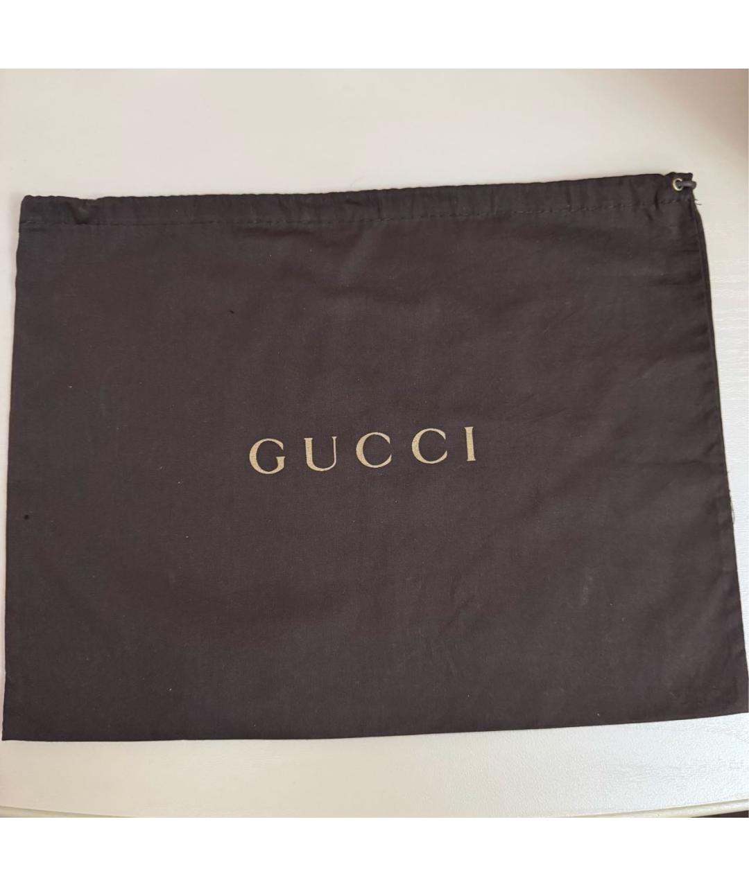 GUCCI Белая кожаная сумка через плечо, фото 5