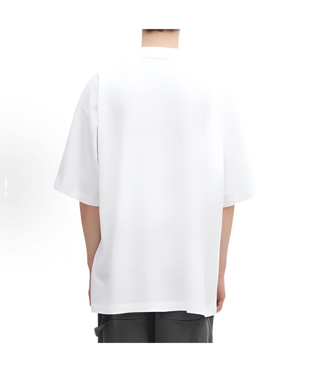 VETEMENTS Белая хлопковая футболка, фото 5