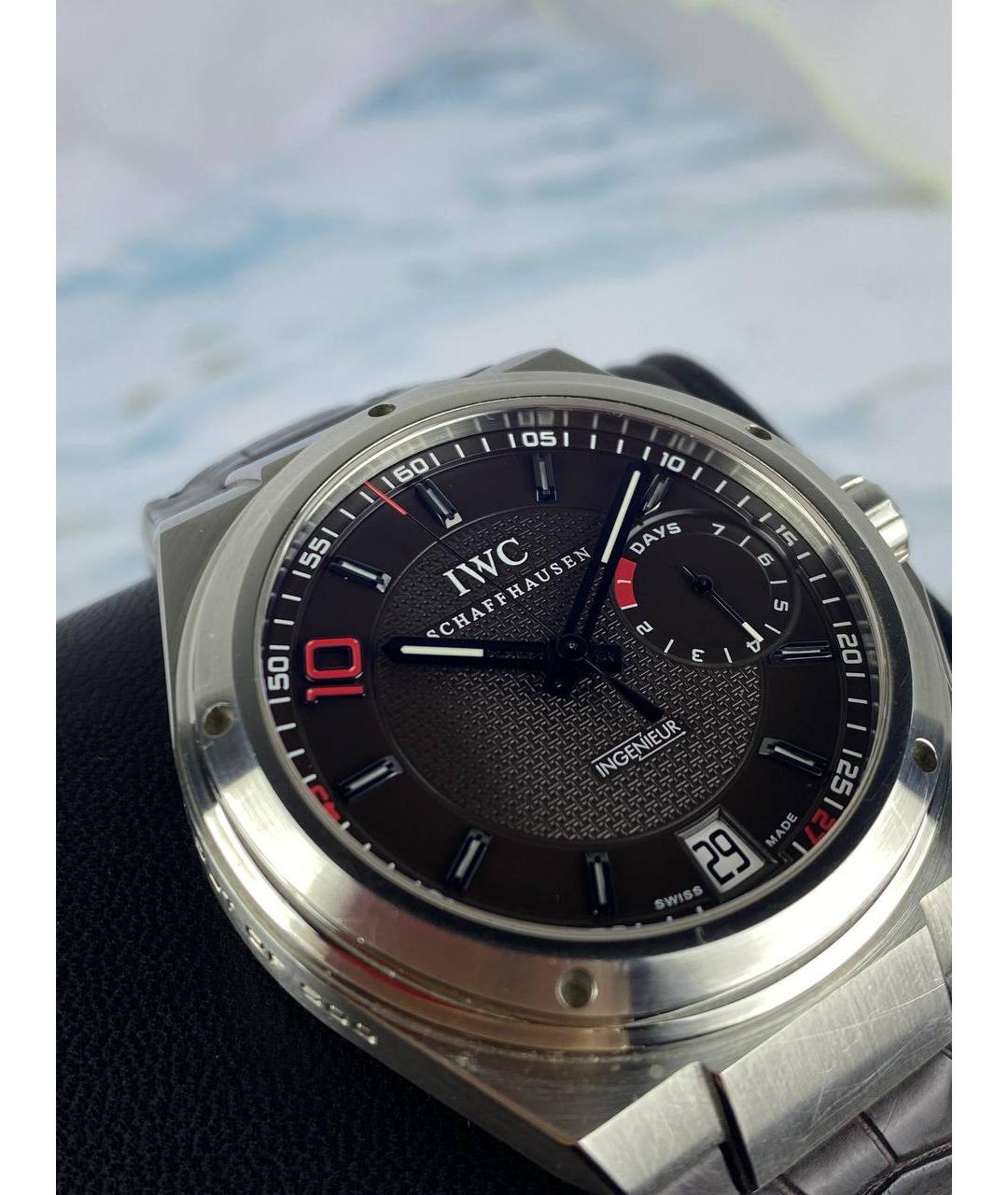 IWC Черные часы, фото 3