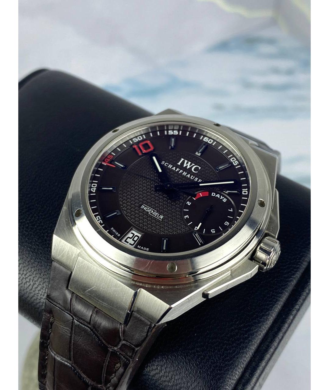 IWC Черные часы, фото 4