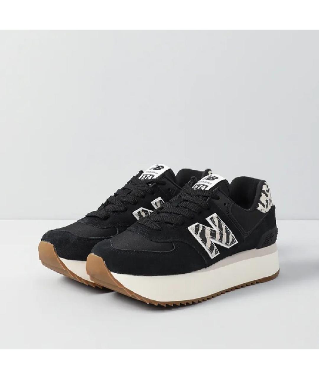 NEW BALANCE Черные замшевые кроссовки, фото 2
