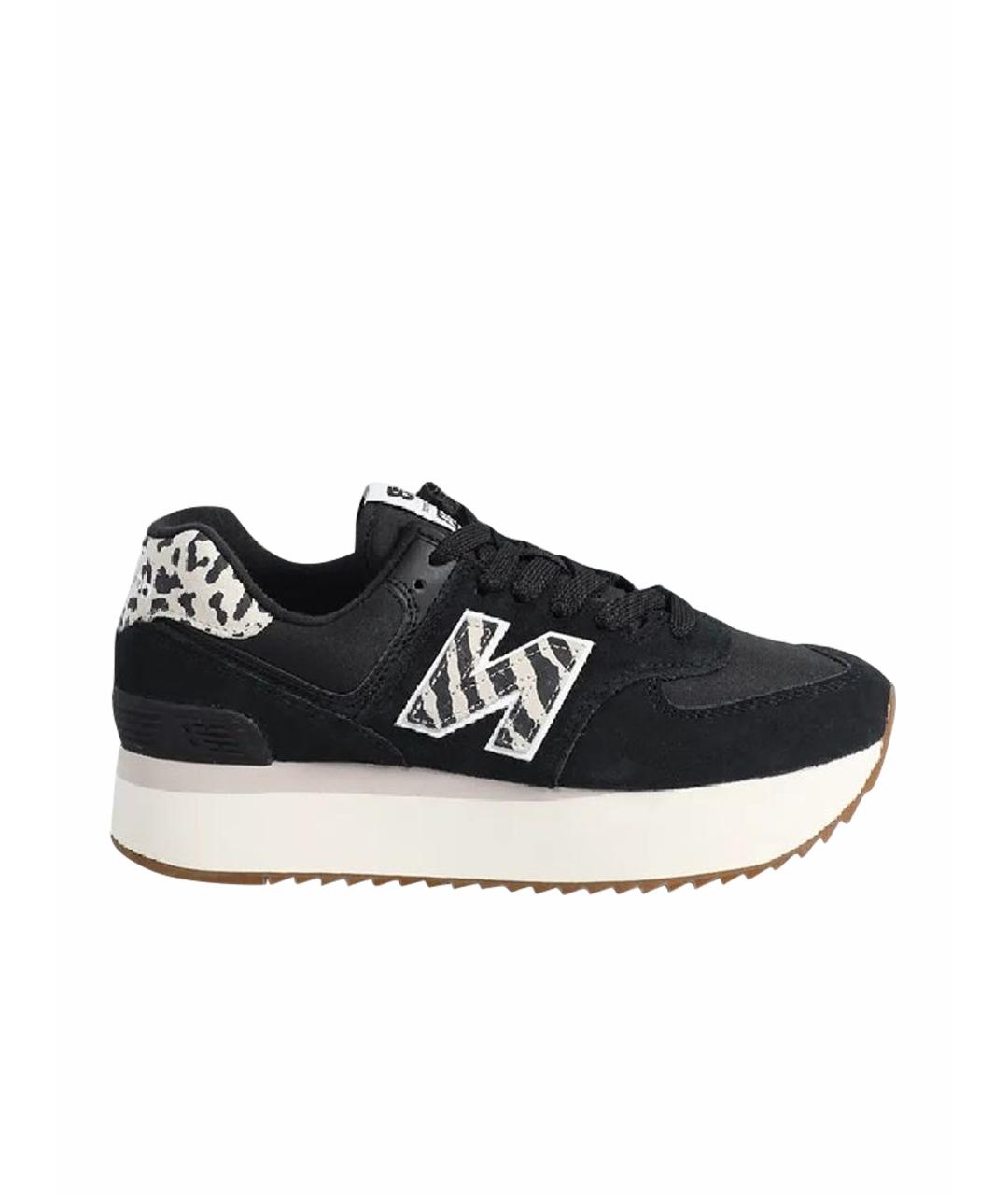 NEW BALANCE Черные замшевые кроссовки, фото 1