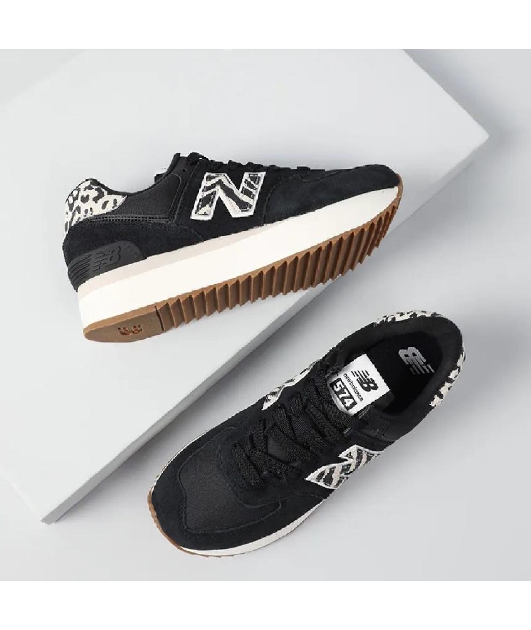 NEW BALANCE Черные замшевые кроссовки, фото 3