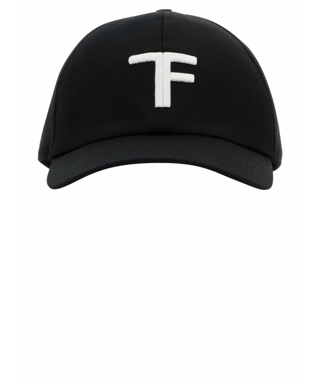 TOM FORD Черная хлопковая кепка/бейсболка, фото 1