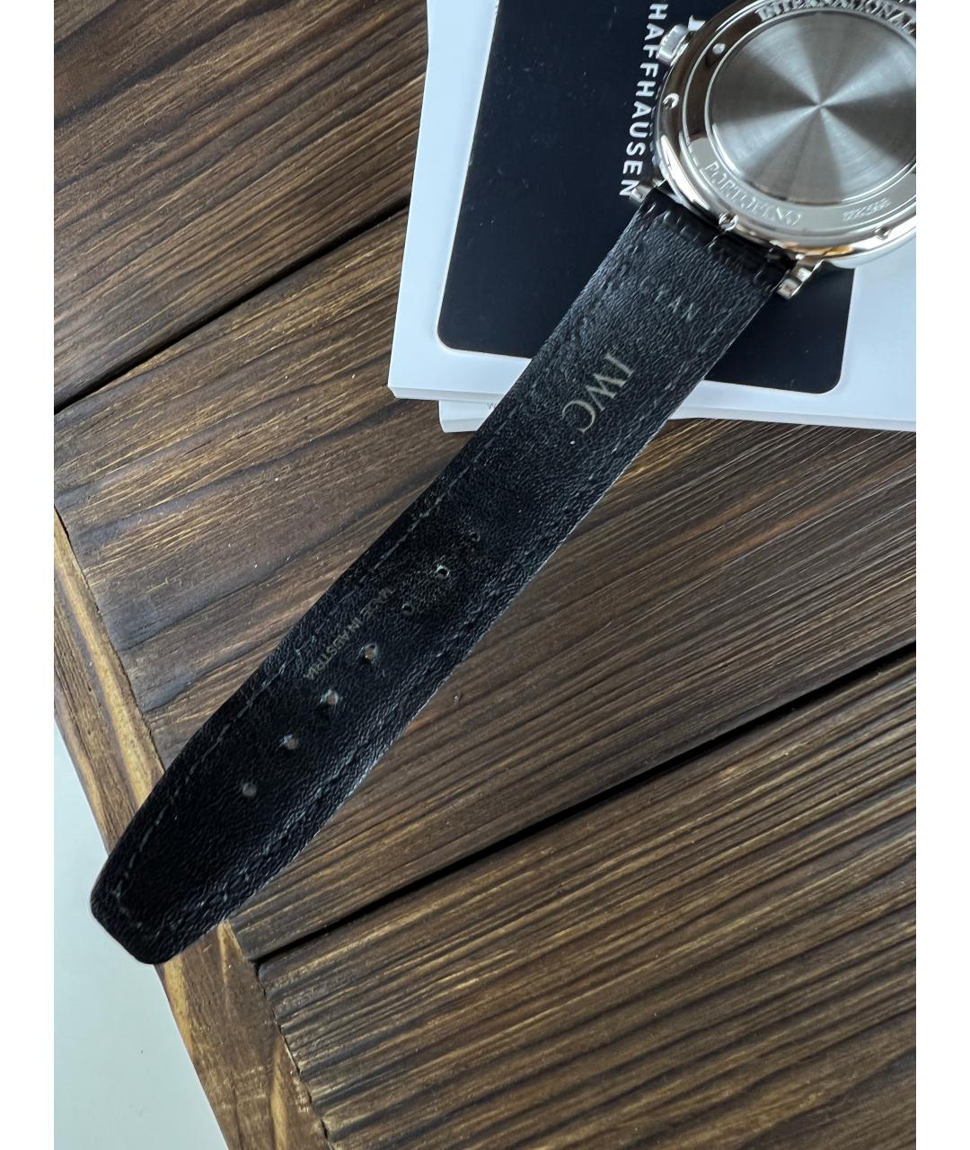 IWC Черные часы, фото 8
