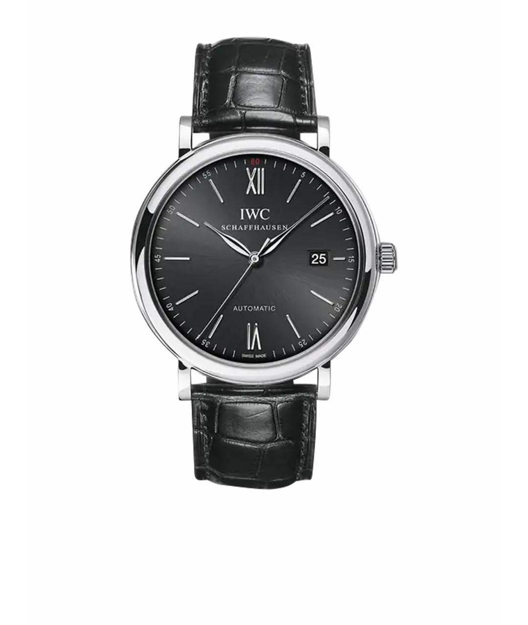 IWC Черные часы, фото 1