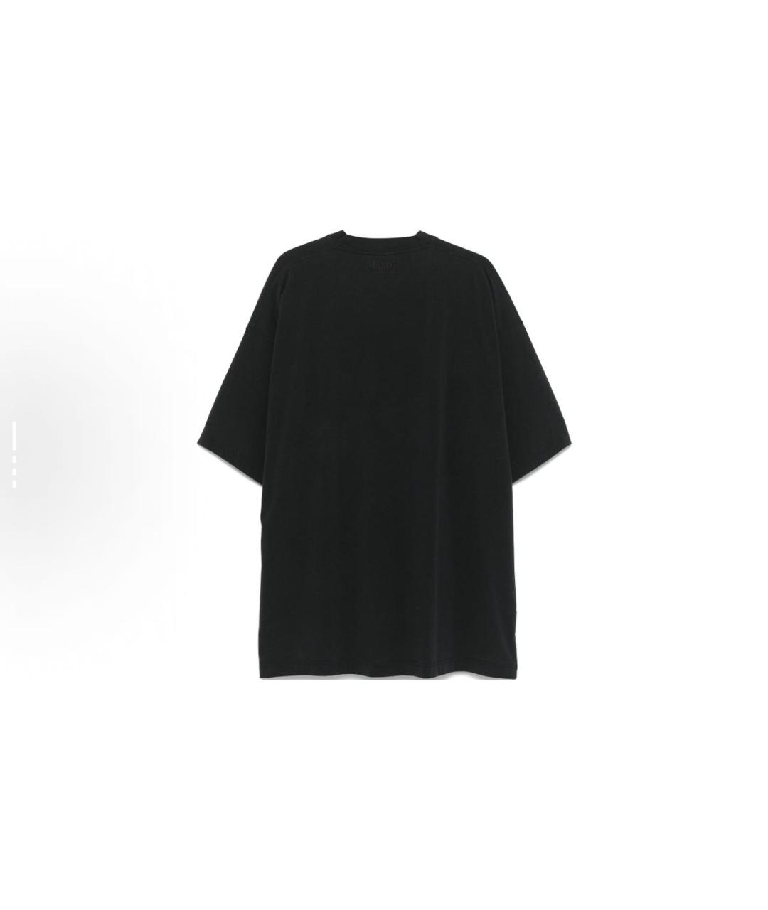 VETEMENTS Черная хлопковая футболка, фото 2