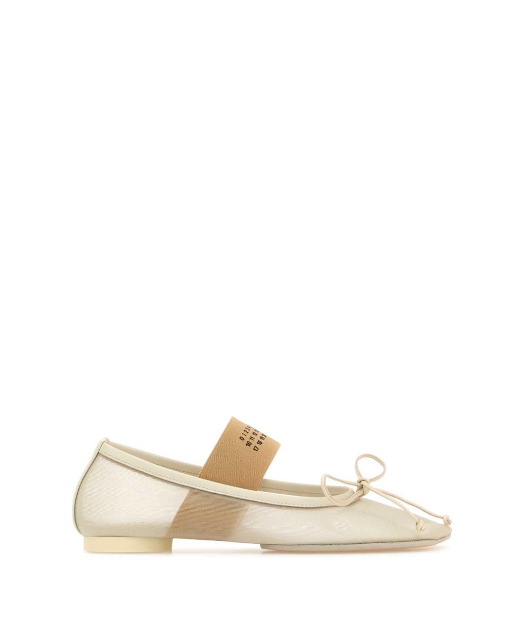MM6 MAISON MARGIELA Бежевые балетки, фото 1