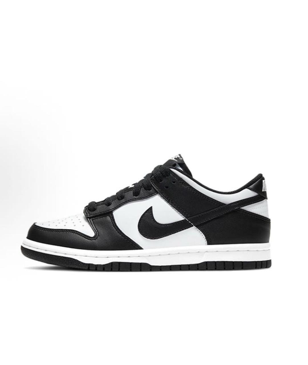 NIKE Черные кожаные низкие кроссовки / кеды, фото 2