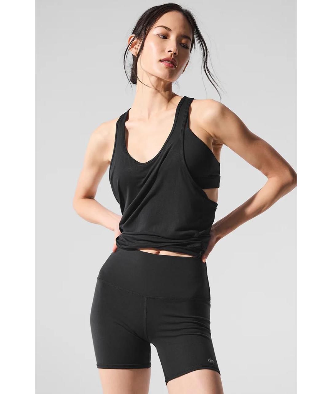 Lululemon Черная майка, фото 2
