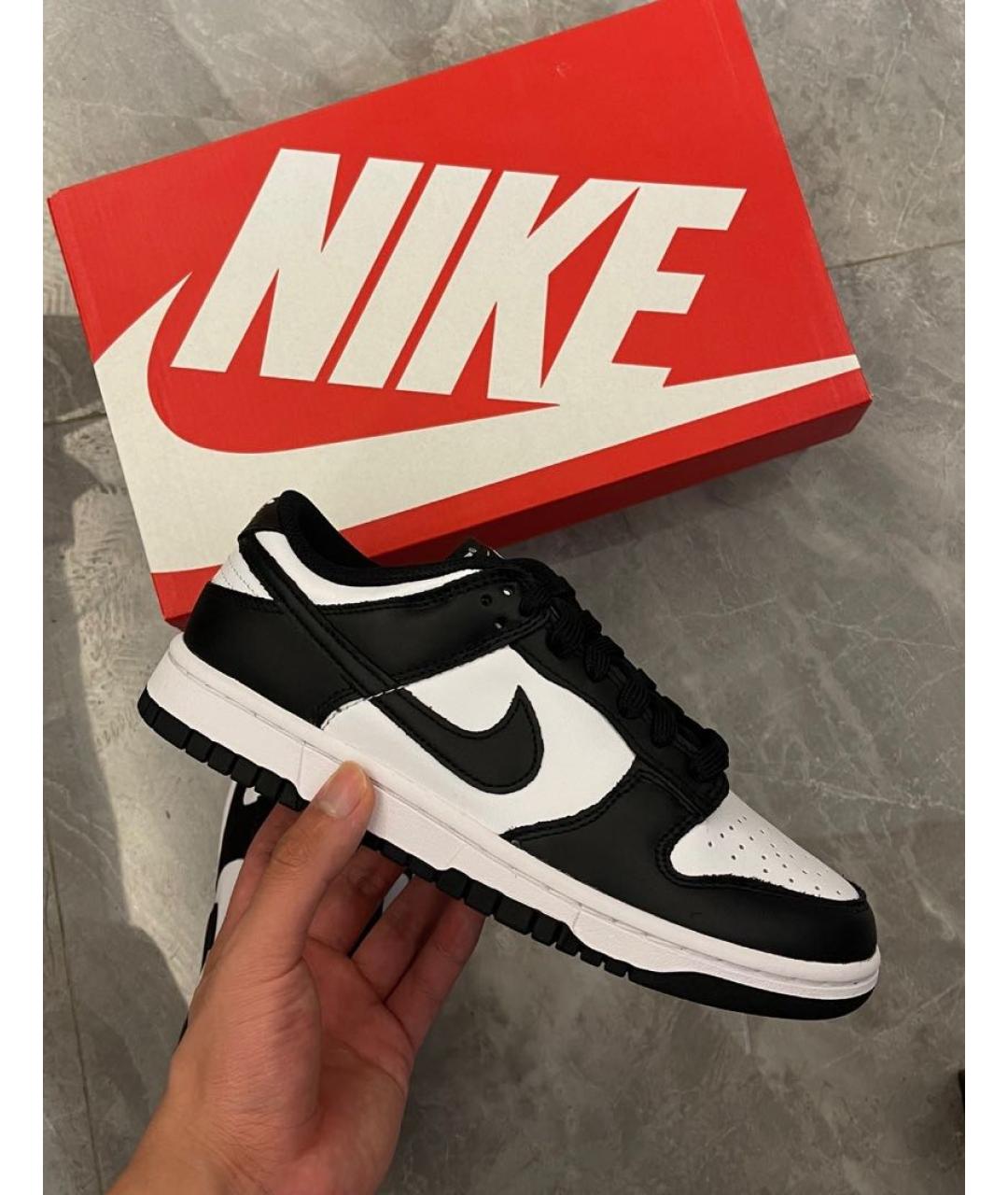 NIKE Черные кожаные кеды, фото 6