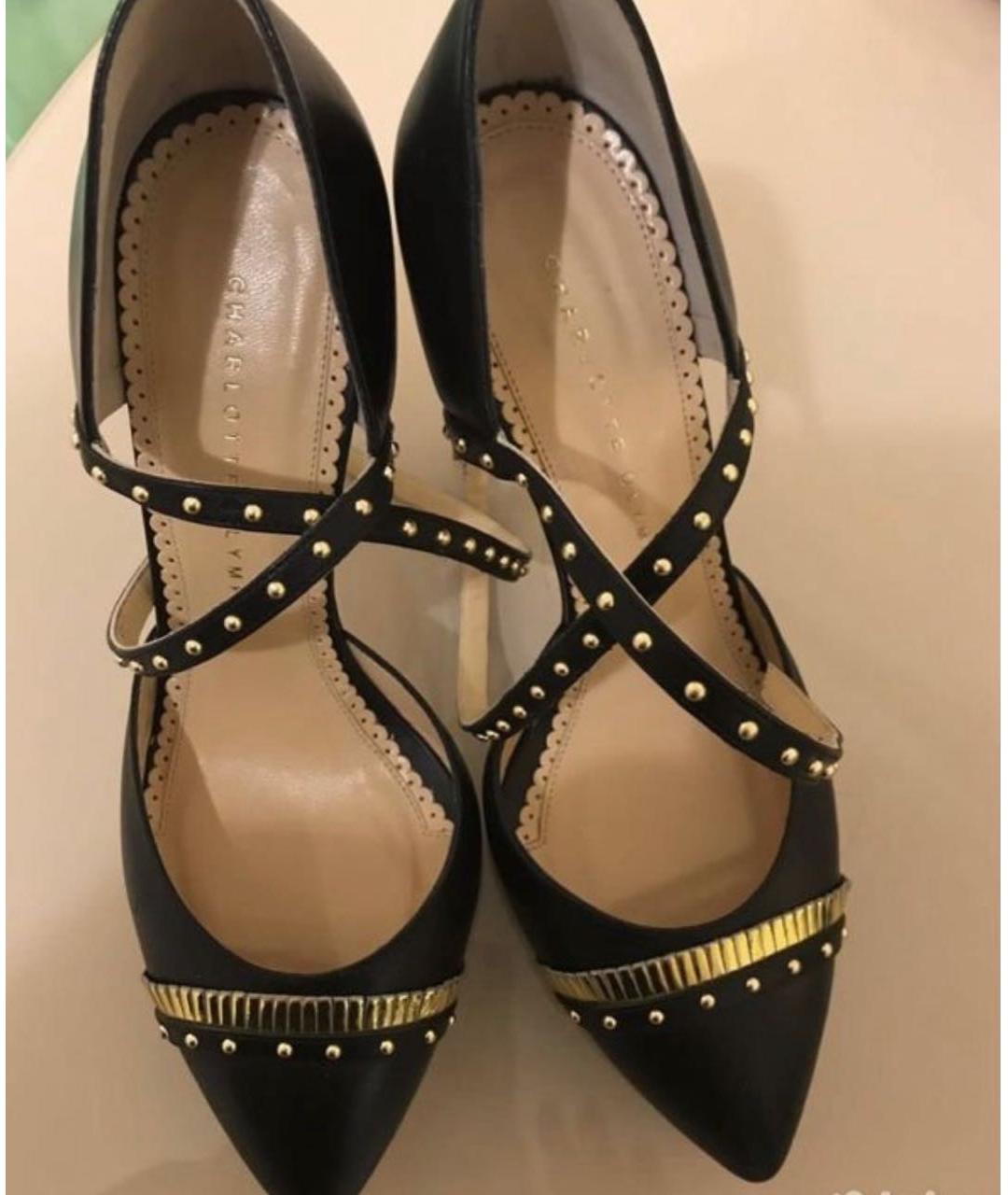 CHARLOTTE OLYMPIA Черные кожаные туфли, фото 2