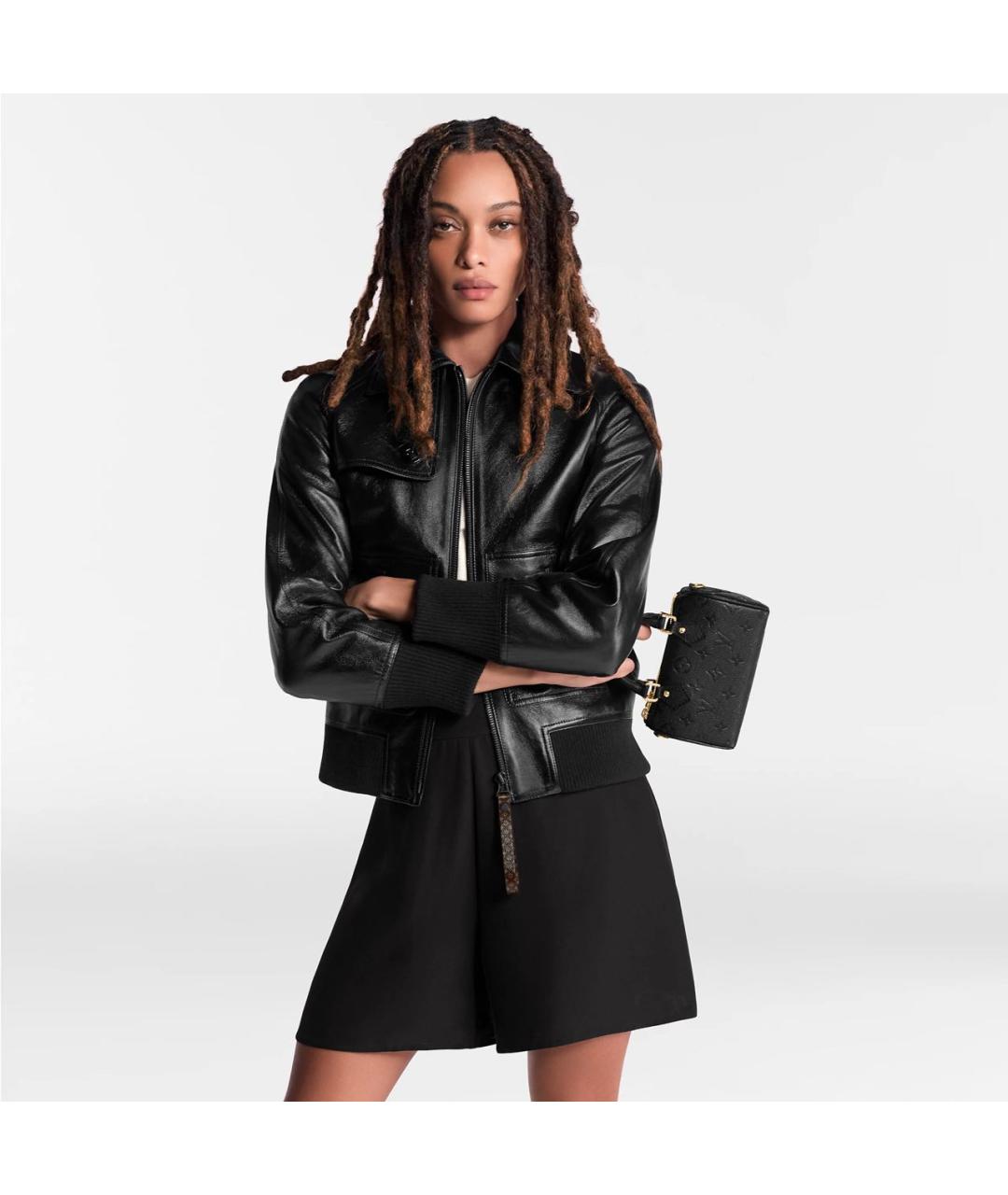 LOUIS VUITTON Черная сумка с короткими ручками, фото 7