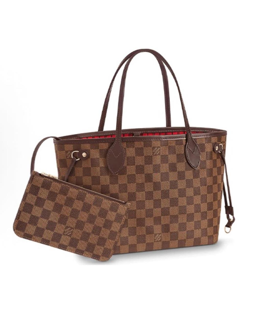 LOUIS VUITTON Коричневая сумка с короткими ручками, фото 6