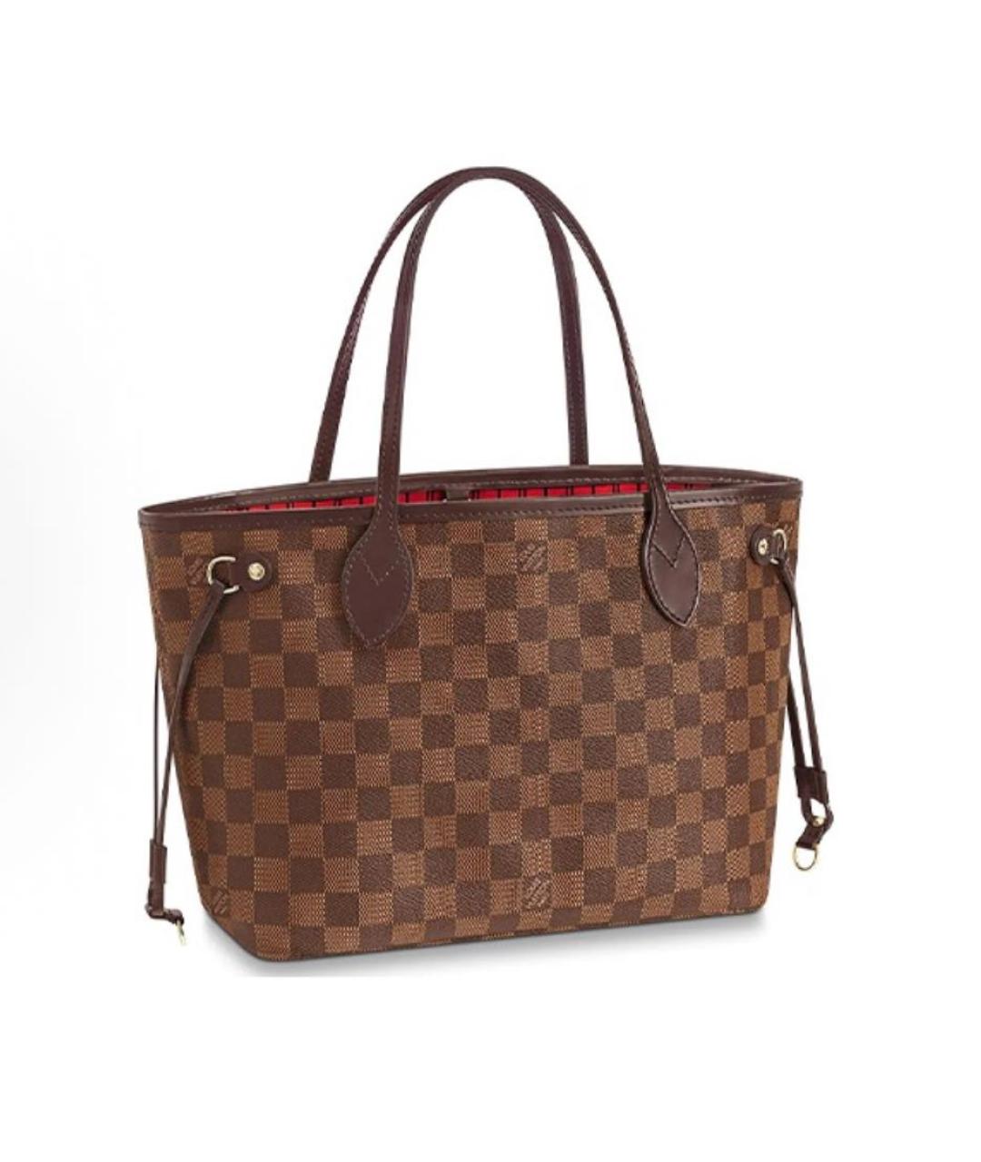 LOUIS VUITTON Коричневая сумка с короткими ручками, фото 3