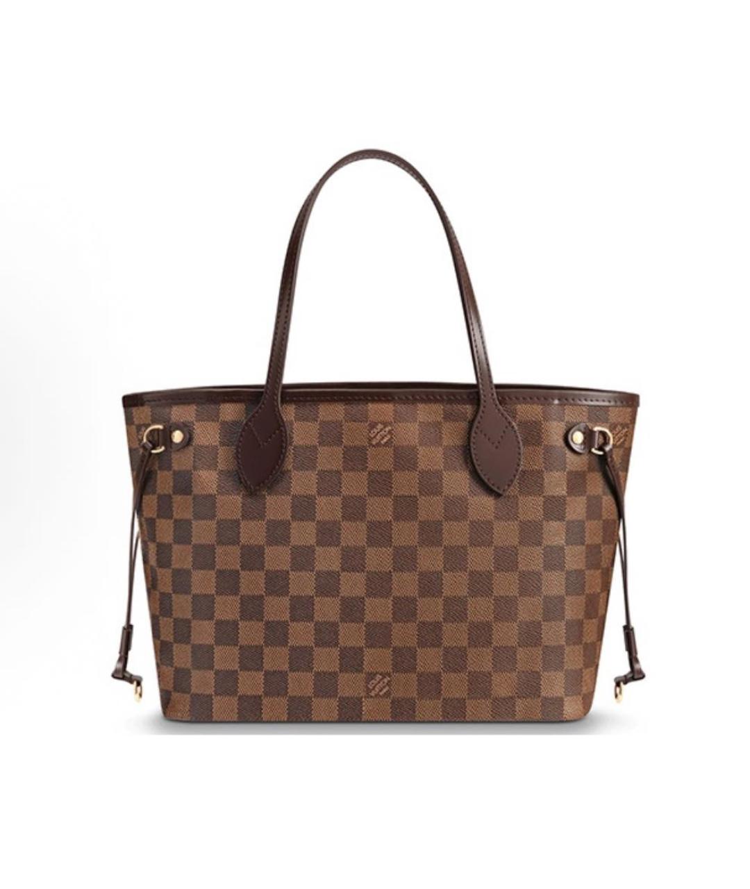 LOUIS VUITTON Коричневая сумка с короткими ручками, фото 2