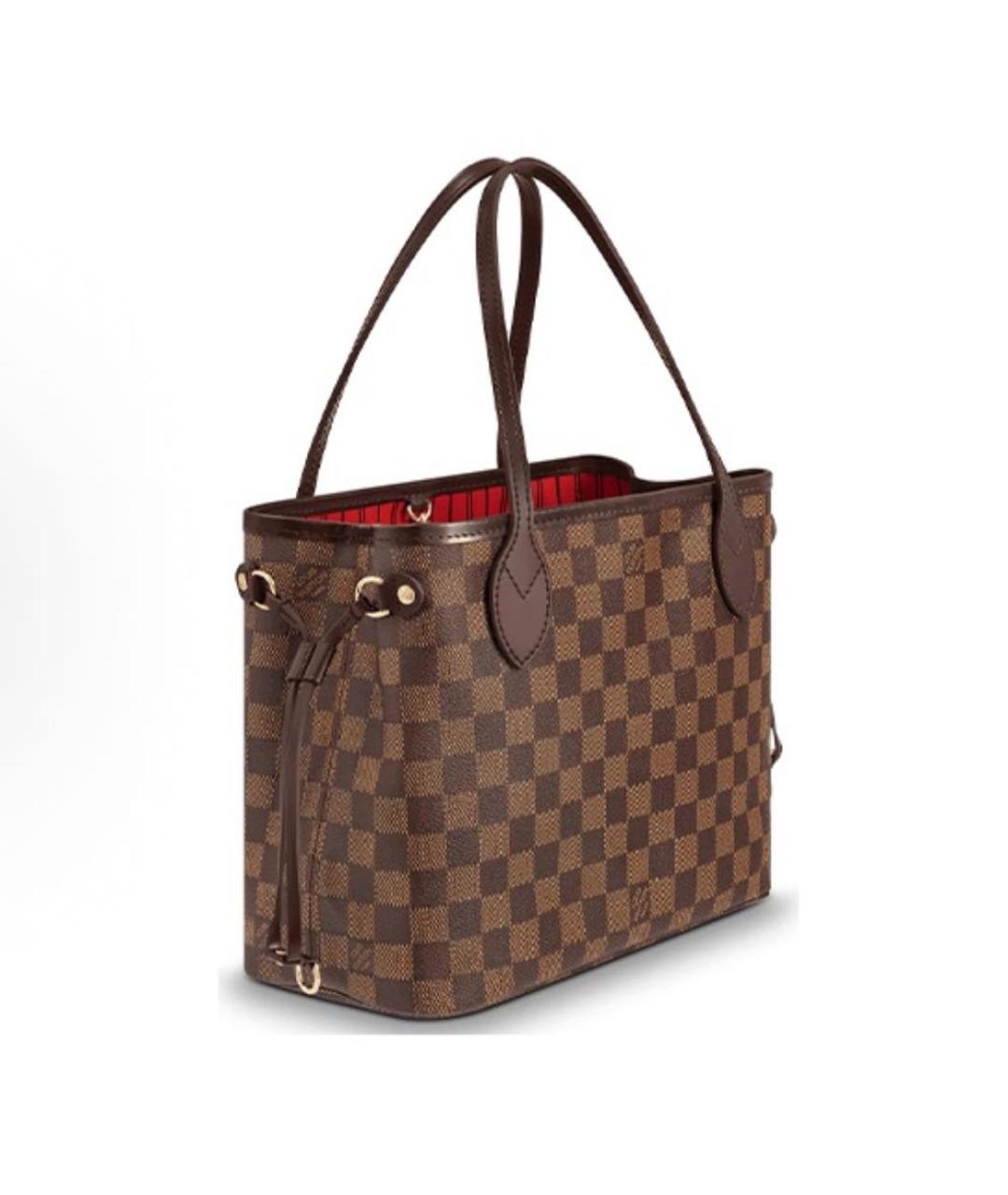 LOUIS VUITTON Коричневая сумка с короткими ручками, фото 4