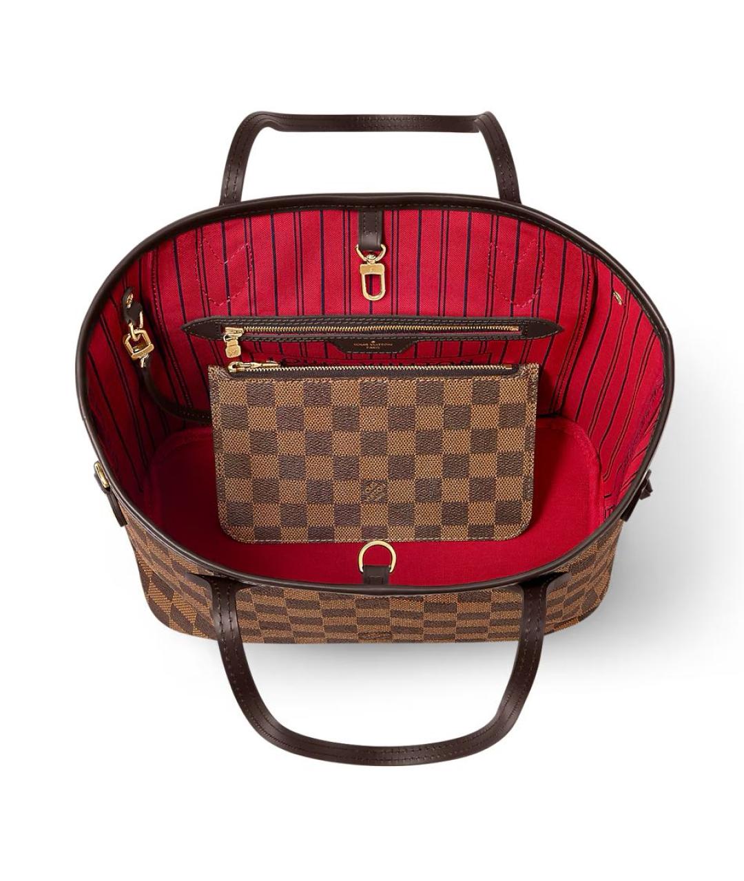 LOUIS VUITTON Коричневая сумка тоут, фото 3